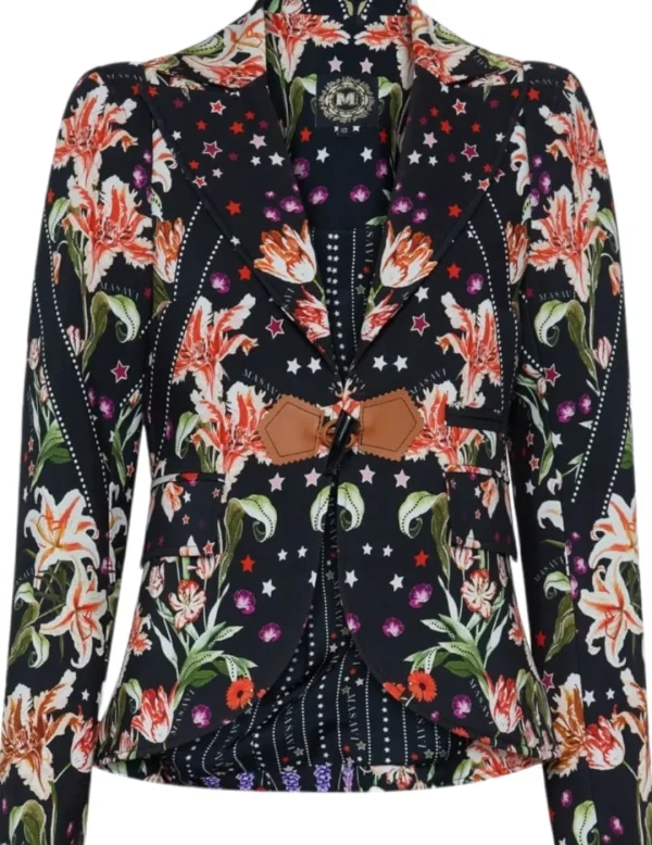 Masavi Blazer Estampado Flores- Cazadoras Y Chaquetas