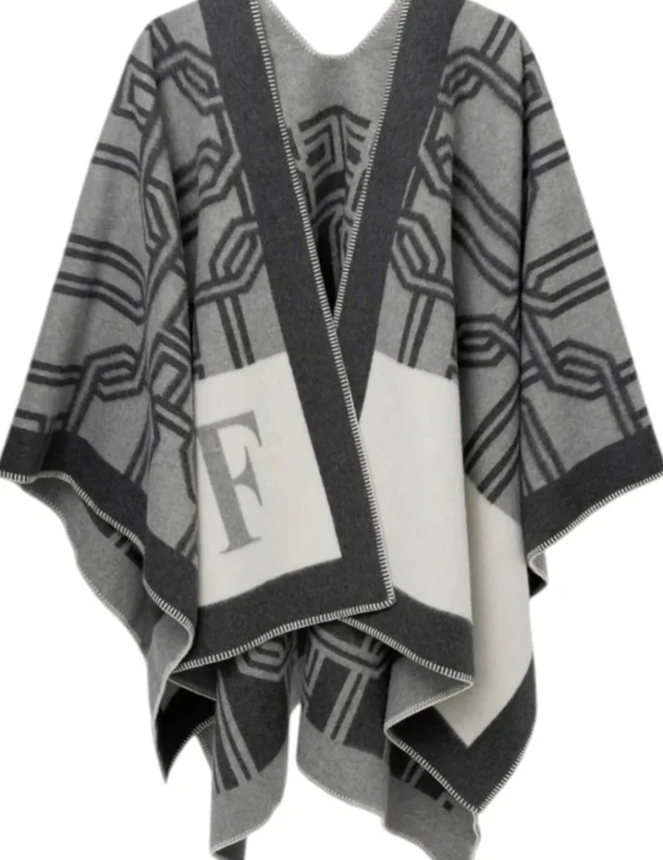 Elisabetta Franchi Capa Jacquard Elisabetta- Cazadoras Y Chaquetas