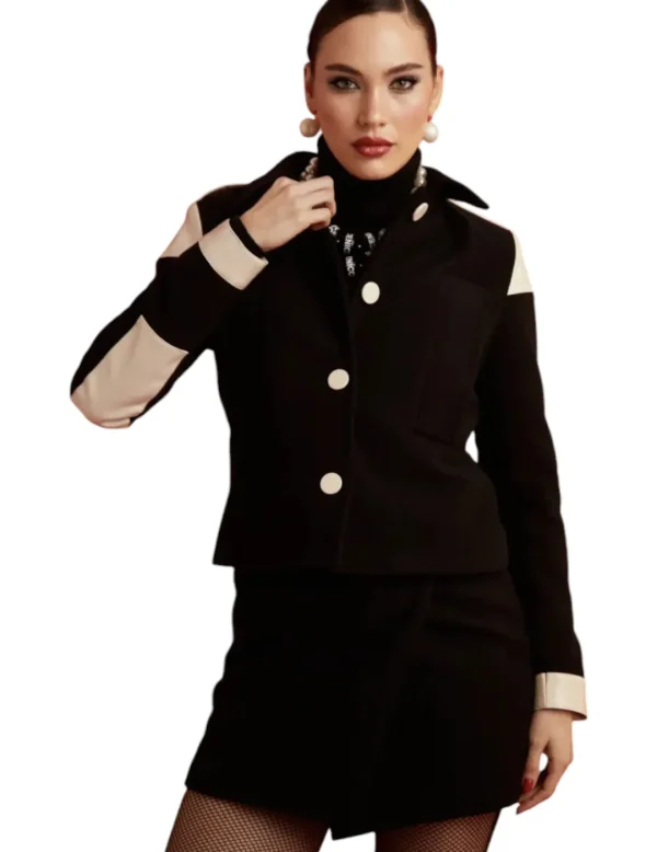 U Do It Cazadora Stevie Nicks Negra/Crudo- Cazadoras Y Chaquetas