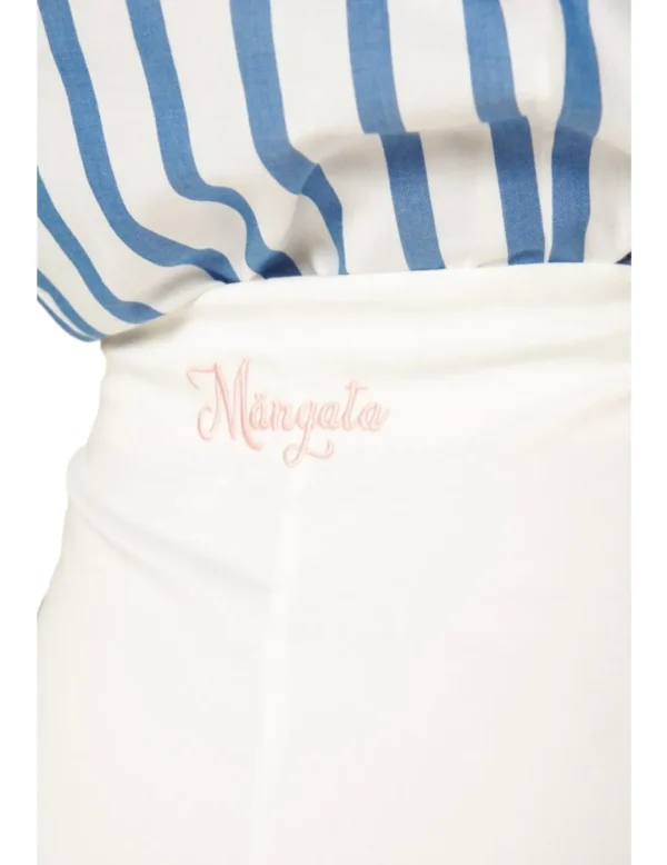 Mangata Pantalón Satén Con Trabillas- Pantalones Y Shorts