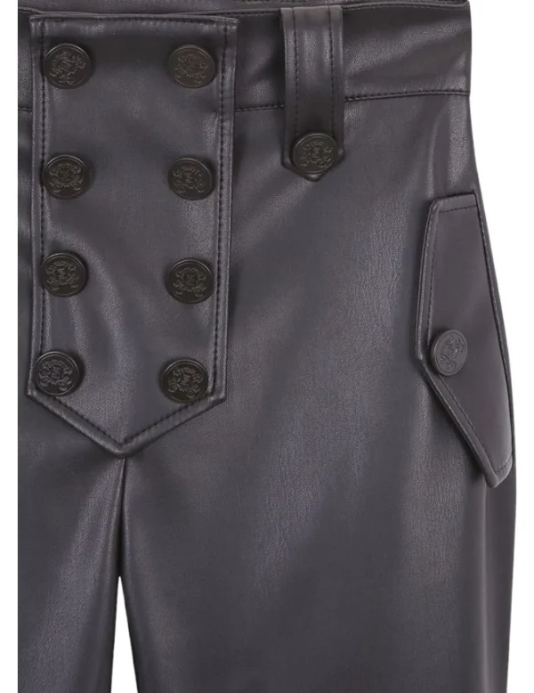Space Flamingo Pantalón Militar Ecopiel- Pantalones Y Shorts
