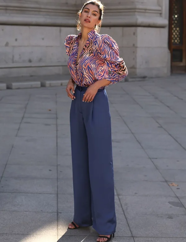 Panambi Pantalón Palazzo Satén- Pantalones Y Shorts
