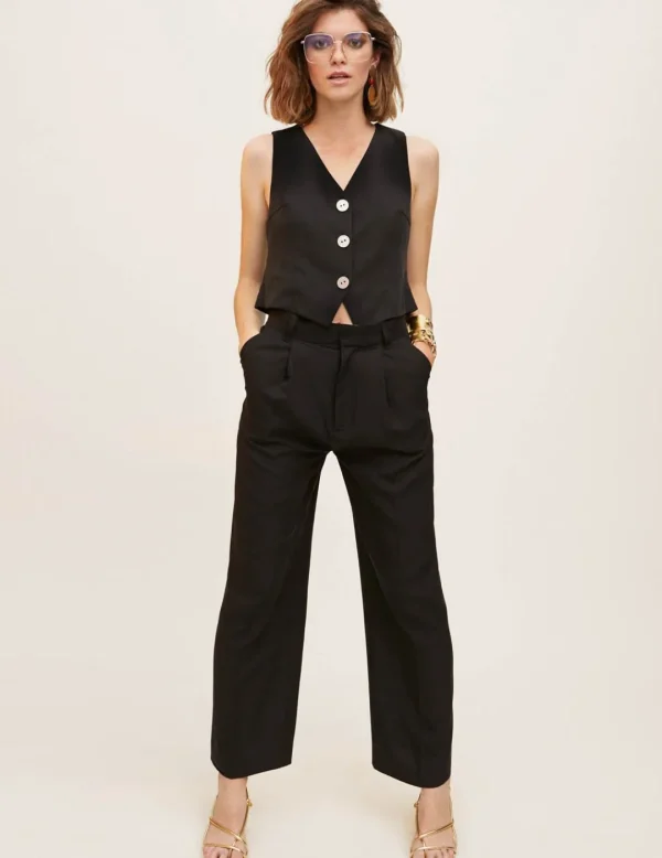 LOLA CASADEMUNT Pantalón popelin basico- Pantalones Y Shorts