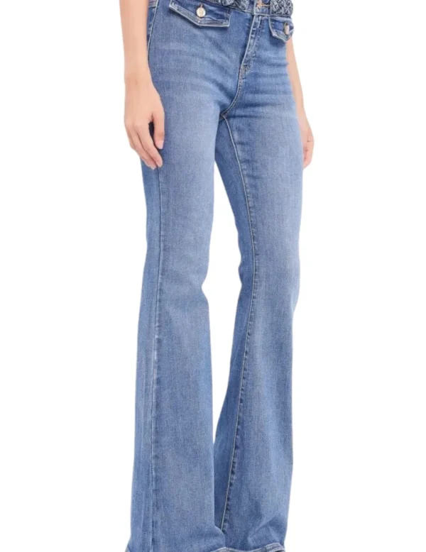 Gaudi Pantalon 421BD26017 Denim Campana- Pantalones Y Shorts