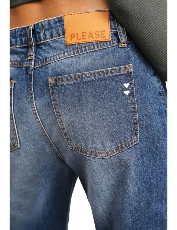 Please Pantalon Denim Recto- Pantalones Y Shorts
