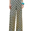 Access Pantalon Saten Estampado- Pantalones Y Shorts