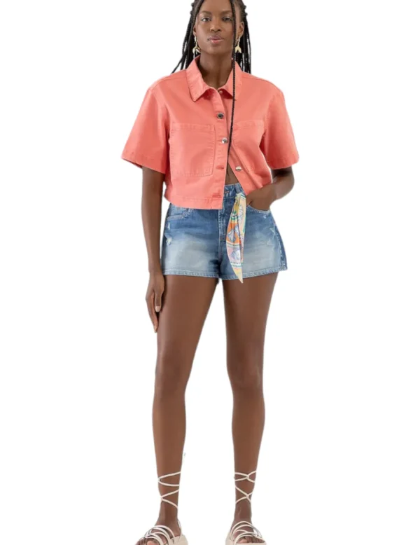 LezaLez Short 9177L Denim- Pantalones Y Shorts