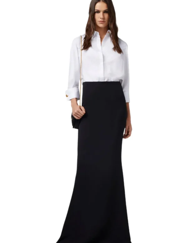 Elisabetta Franchi Vestido AB6194 Elisabetta largo b/n- Vestidos