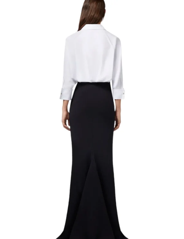 Elisabetta Franchi Vestido AB6194 Elisabetta largo b/n- Vestidos