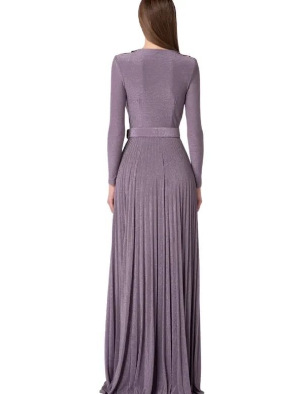 Elisabetta Franchi Vestido AB40136E2 morado- Vestidos