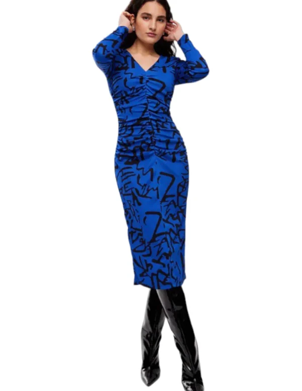 Mioh Vestido Connery letter Midi- Vestidos