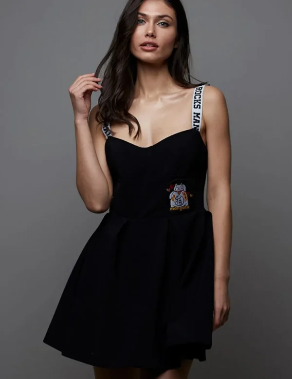 Mangata Vestido corset capa parche gato- Vestidos