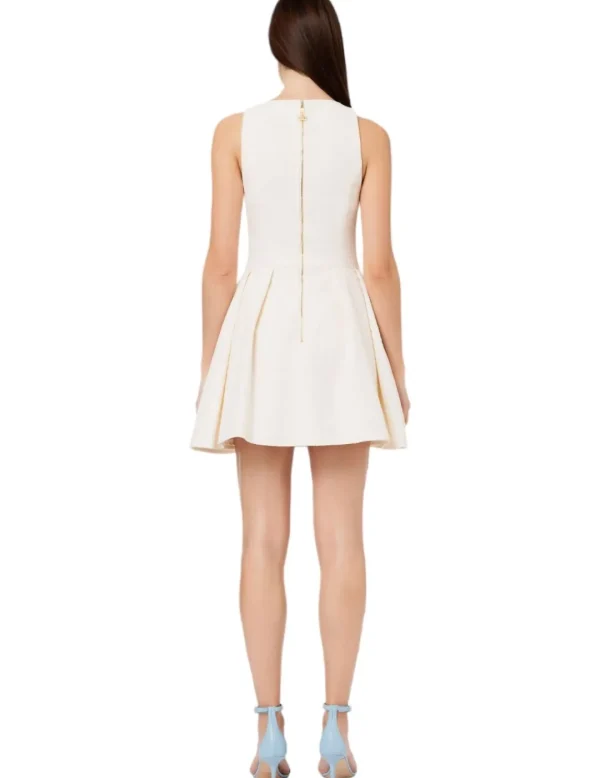 Elisabetta Franchi Vestido Elisabetta Encaje Tirantes Crudo- Vestidos