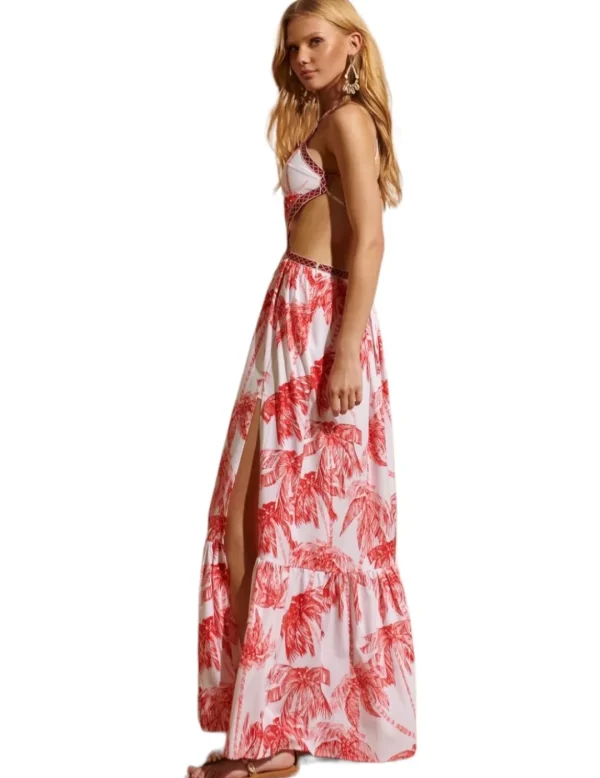 Fetiche Suances Vestido Fetiche Largo Palmeras- Vestidos