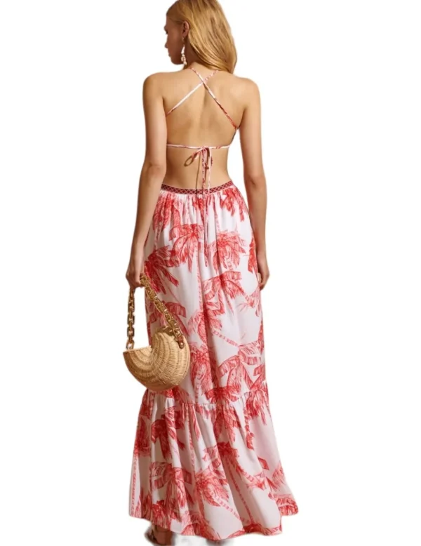 Fetiche Suances Vestido Fetiche Largo Palmeras- Vestidos