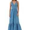 LezaLez Vestido 9187L Denim- Vestidos