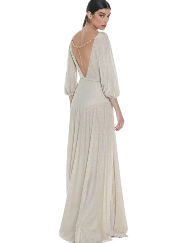 Relish Vestido largo RCP2309578032 dorado lentejuela- Vestidos