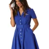 Mangata Vestido Camisero Vuelo on- Vestidos