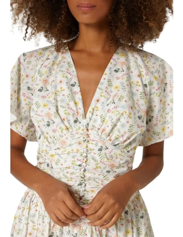 Mangata Vestido Corto estampado Flores- Vestidos