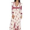 Peaceu0026Chaos Vestido Peace & Chaos s23905 largo granates- Vestidos