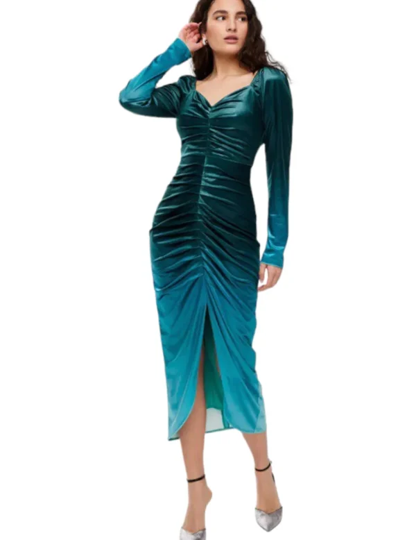 Mioh Vestido Redford Greenful Terciopelo- Vestidos