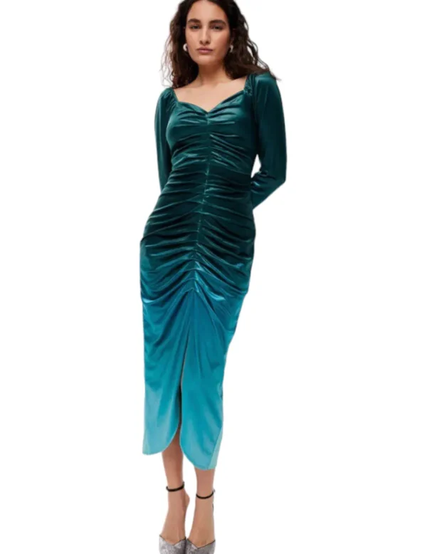 Mioh Vestido Redford Greenful Terciopelo- Vestidos